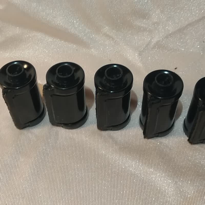 5x 五個蘇聯蘇聯可重複裝彈金屬 35 毫米 135 膠片盒盒 DX-free - 相機/拍立得/底片相機 - 其他金屬 黑色
