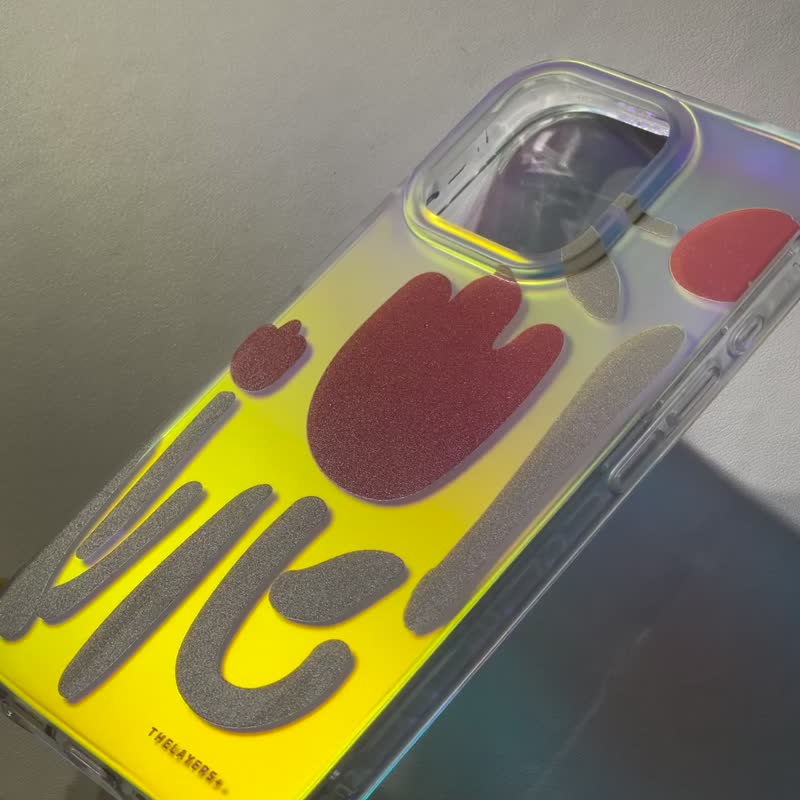 iPhone 16全包漸變幻彩 | 紫色米黃色花卉可愛圖案|防摔軟手機殼 - 手機殼/手機套 - 塑膠 紫色