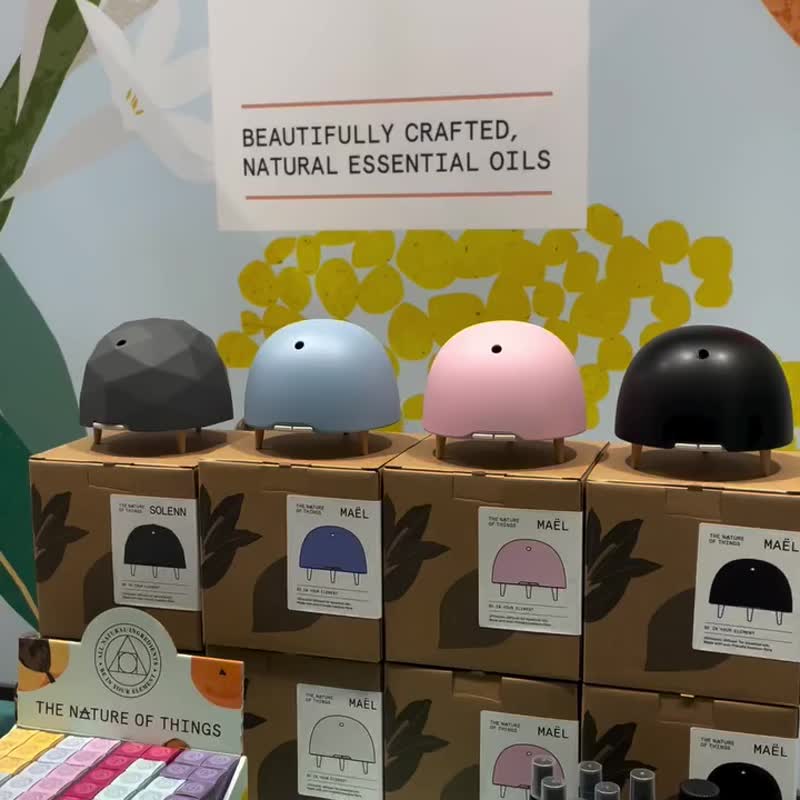 Mael水母智慧水氧機香氛儀-艷陽黃 - 香氛/精油/擴香 - 木頭 