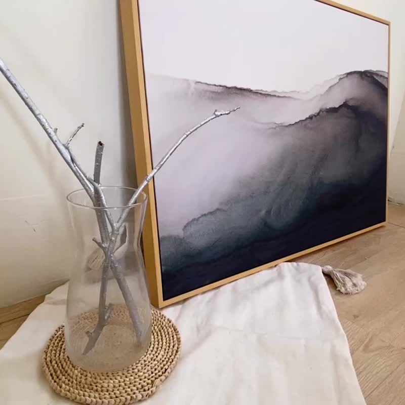 彩墨流水 - Chinoiserie 新中式古典風掛畫/書法水墨風格居家裝飾 - 海報/掛畫/掛布 - 其他材質 多色