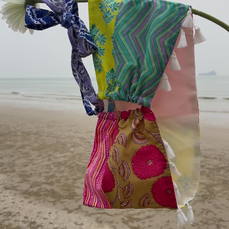 SumdaySunday - Jellyfish Halter Neck Top - Women's Tops - Cotton & Hemp Multicolor