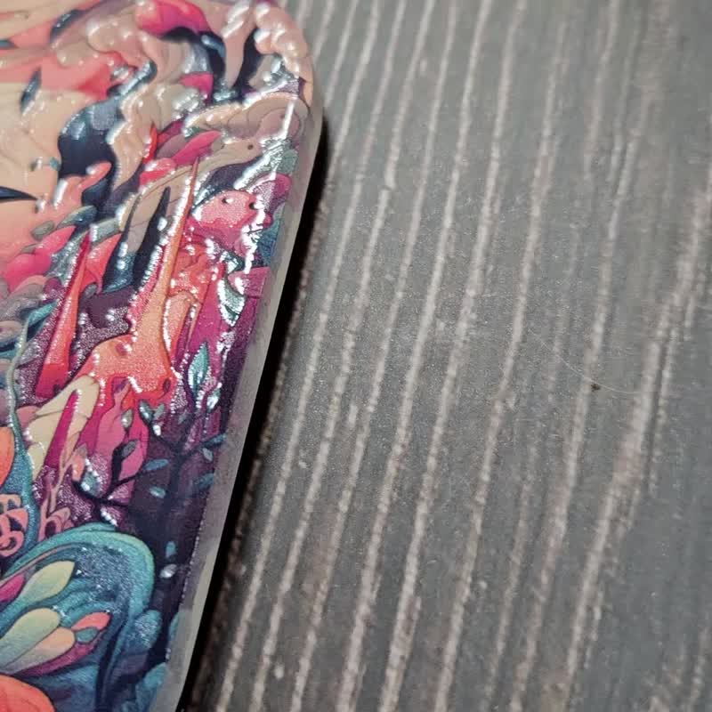 Birds dream  - Ceramic Coaster - Fantasy Animal Series - ที่รองแก้ว - ดินเผา สีส้ม