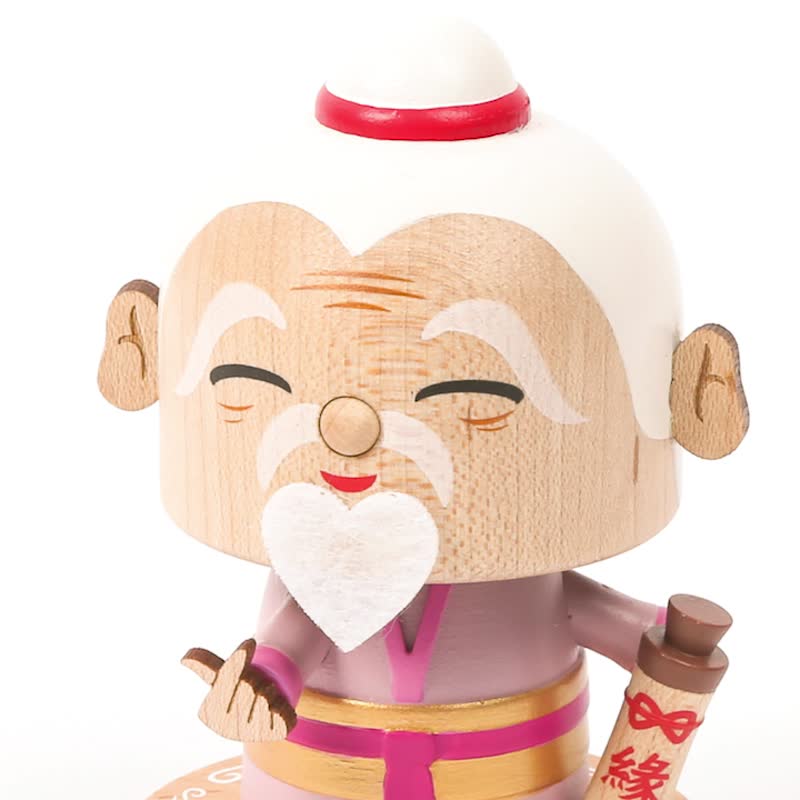 【月下老人】彈簧擺飾 彈簧搖頭公仔 七夕禮物 | Wooderful life - 公仔/玩偶 - 木頭 多色