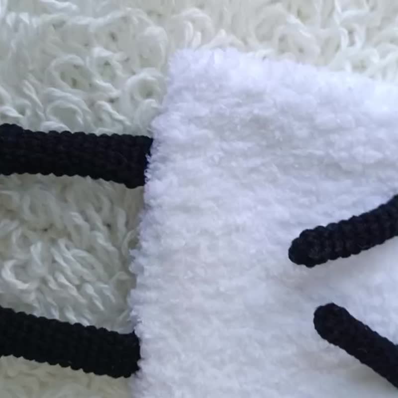 Fashion phone bag Woman, Bag From Plush Yarn, Cute Handbag,Gift for Birthday - 側背包/斜背包 - 棉．麻 