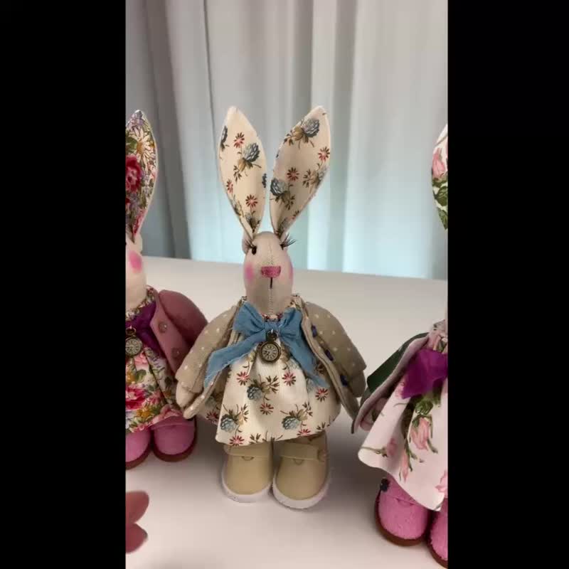 pattern pdf sweet bunny, little bunny, rabbit girl, easter bunny, female hare - Logo 設計/圖案設計 - 其他材質 