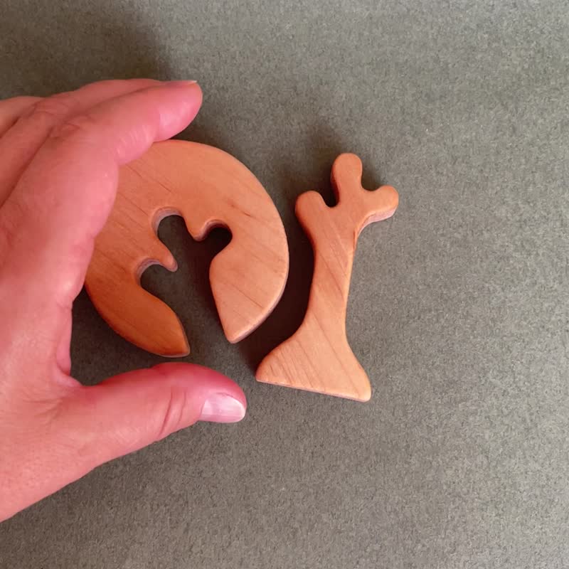 Pretend play toys, wooden trees toys for baby, birthday gift baby - 寶寶/兒童玩具/玩偶 - 木頭 