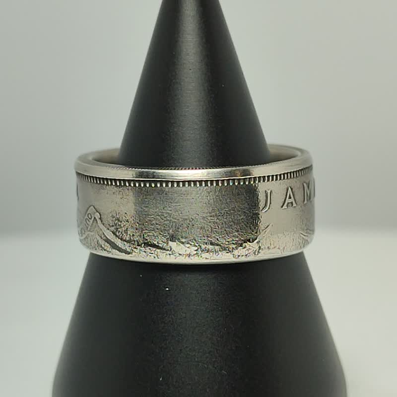 Jamaica Coin Ring Women, Jamaica Women Ring, Jamaica Men Ring, Jamaica Man Ring - แหวนทั่วไป - โลหะ 