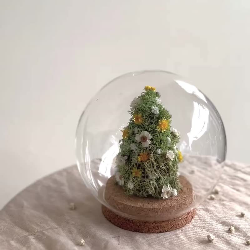 【永生玫瑰花玻璃球】• 情人節禮物/生日禮物/永生花/永生玫瑰花 - 乾燥花/永生花 - 植物．花 綠色