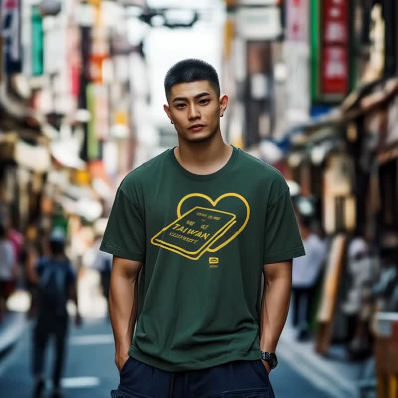 Taiwan Passport | 台灣護照 | OVERSIZE - 男 T 恤 - 棉．麻 