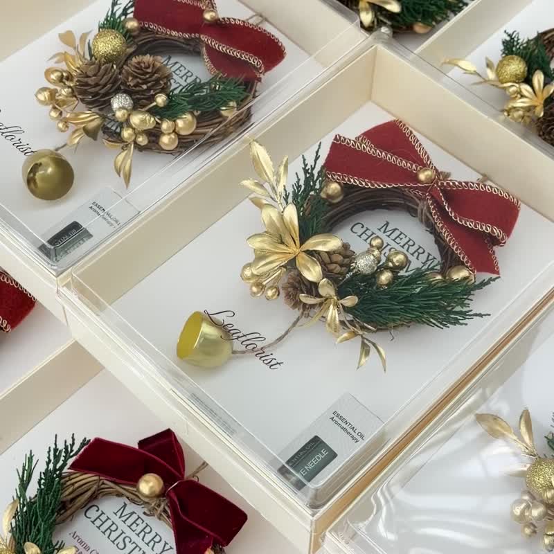 Leaflorist保鮮松柏擴香聖誕花環 - 擺飾/家飾品 - 植物．花 綠色