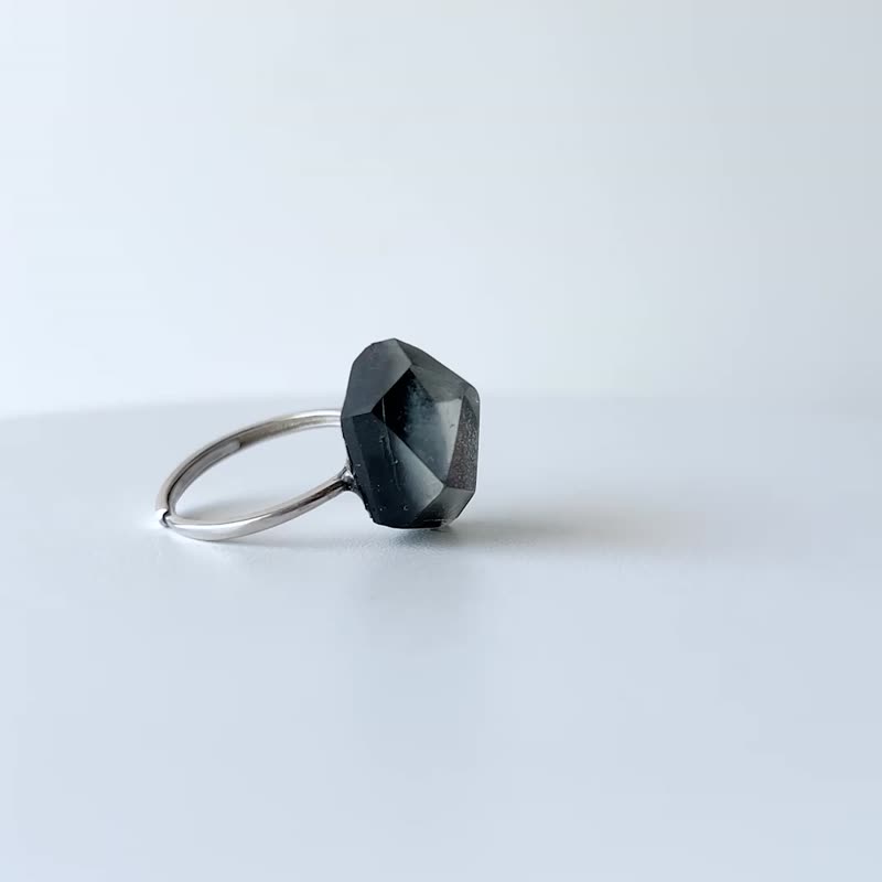 Frames ring /crystals/ Night on the Galactic Railroad_blue 5-a/silver925/type-C - 戒指 - 純銀 藍色