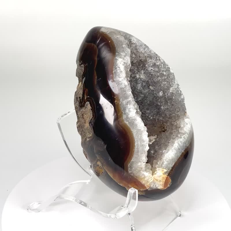 Agate Fortune Egg 401590 - ของวางตกแต่ง - คริสตัล หลากหลายสี