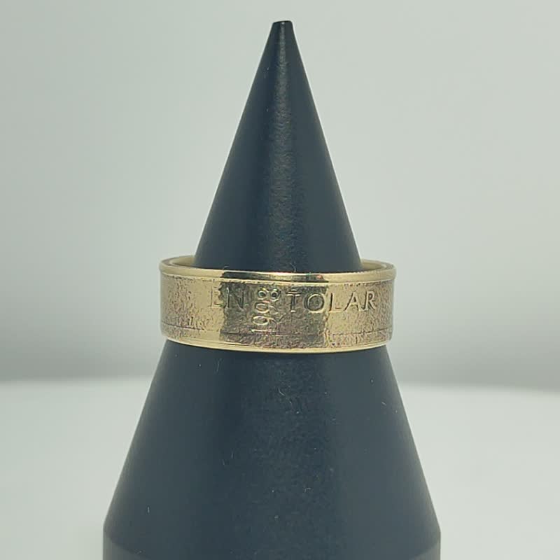 Slovenia Coin Ring 1 tolar 1992-2006, Slovenia Coin Ring Woman, Slovenia Ring - 戒指 - 其他金屬 