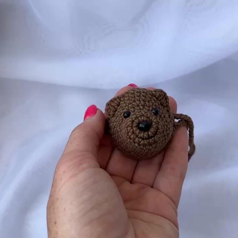 Nose warmer crochet bear PATTERN. Handmade animal lover gift. Cute crochet - 線上教學/教學影片 - 其他材質 
