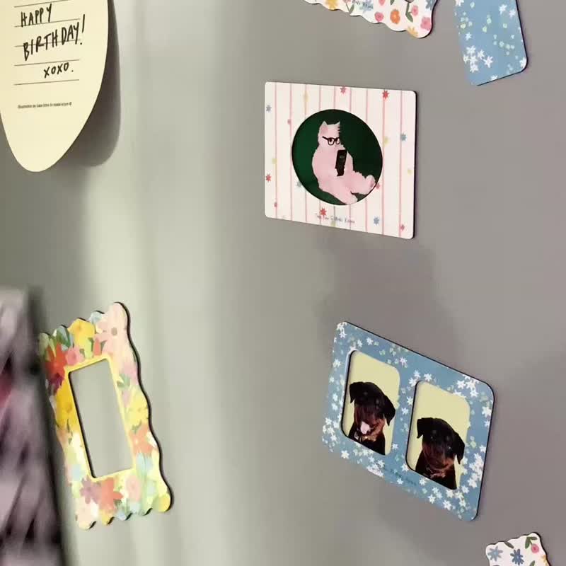 Photo booth Magnet photo frame - 磁鐵 - 塑膠 多色