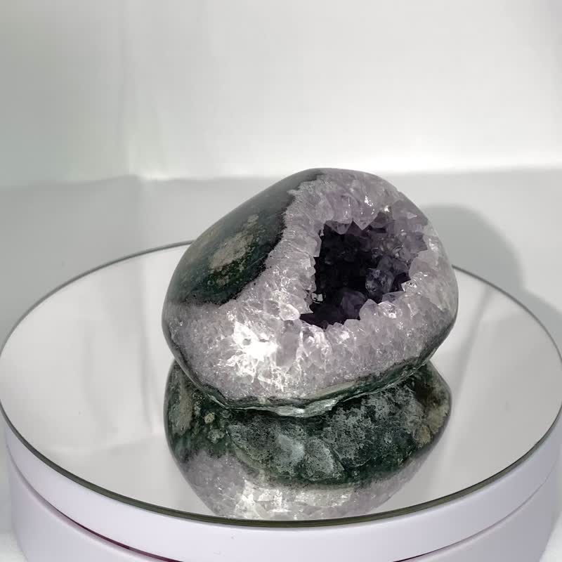 烏拉圭拋光異象錢袋 030267 - 擺飾/家飾品 - 水晶 紫色