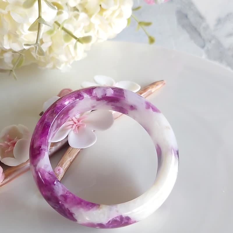 Miss feng natural stone-natural amethyst bracelet - สร้อยข้อมือ - หยก 