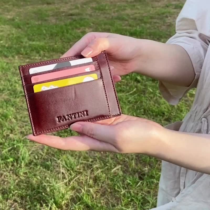 Capri leather card holder - ที่เก็บนามบัตร - หนังแท้ 