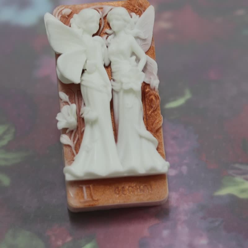 十二星座之雙子座 精油手工皂 - 肥皂/手工皂 - 其他材質 黃色