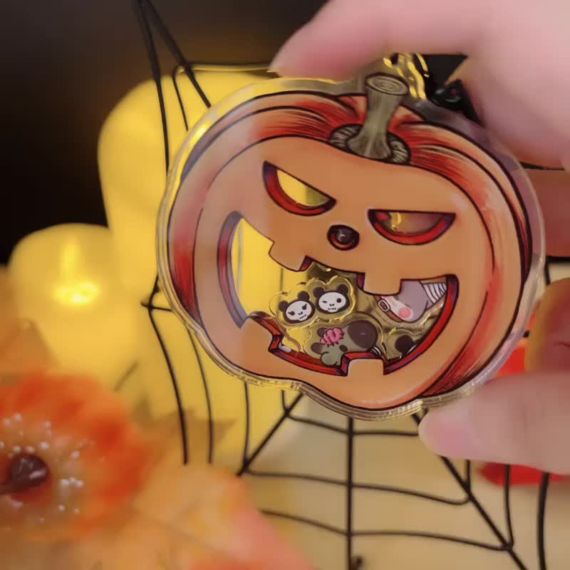 New product in stock [N Rabbit studio] Halloween season limited rocker Acrylic keychain - ที่ห้อยกุญแจ - วัสดุอื่นๆ 