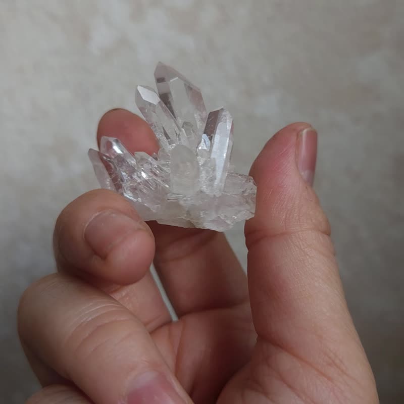 Brazil Sirius White Quartz Cluster - ของวางตกแต่ง - คริสตัล สีใส