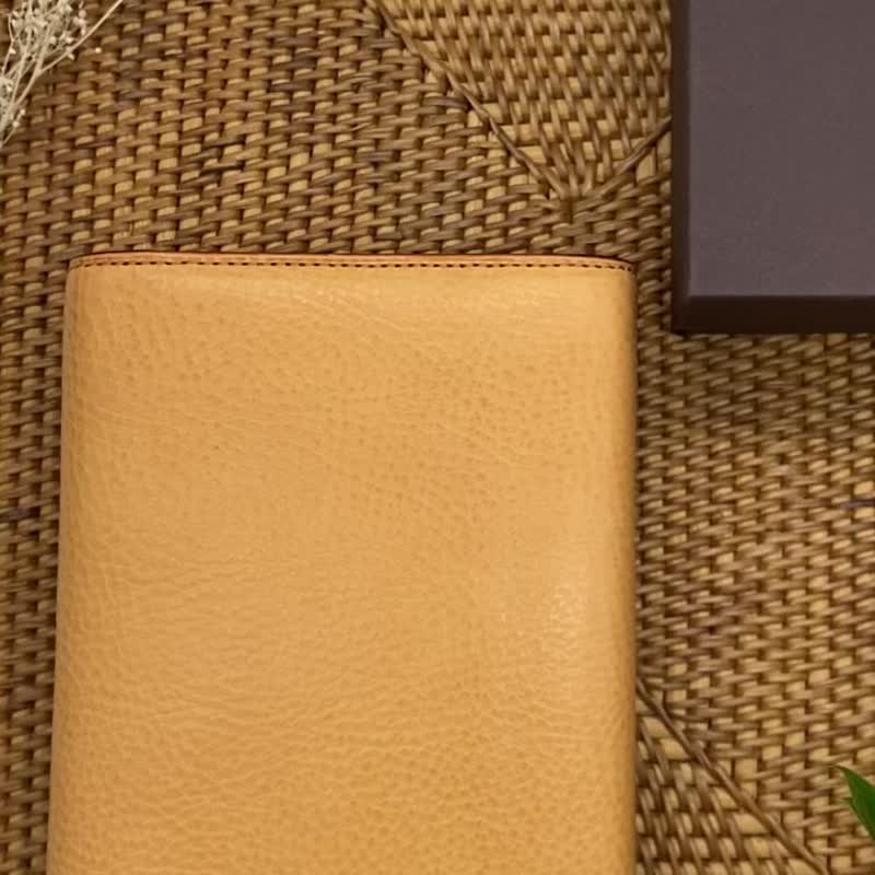 [D] Brelio x ink mazeru Minerva Box Natural M6 Size B Flap [M6-B] - Notebooks & Journals - Genuine Leather Brown