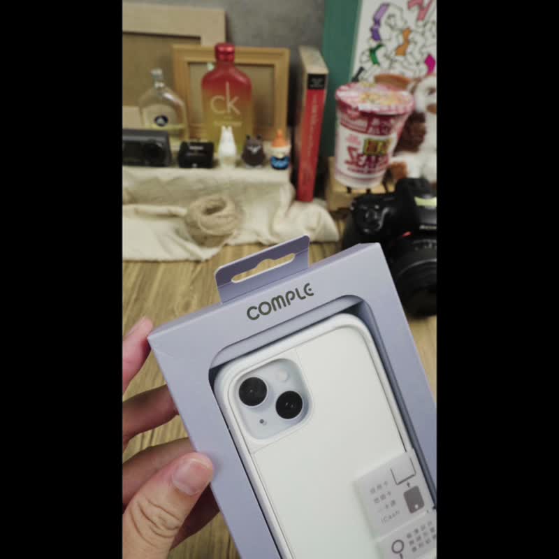 MagSafe 感應式卡槽防摔殼_米蟲女孩-抱抱 For iPhone - 手機殼/手機套 - 矽膠 白色