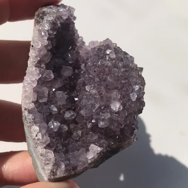 烏拉圭 神秘紋路 紫水晶 紫晶簇 紫鎮 紫晶花 水晶簇 水晶原礦 - 擺飾/家飾品 - 水晶 紫色