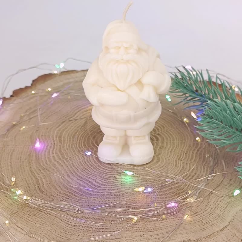 Christmas candle Santa Claus Candle Xmas Gift Winter Candle Christmas Decoration - Candles & Candle Holders - Wax 