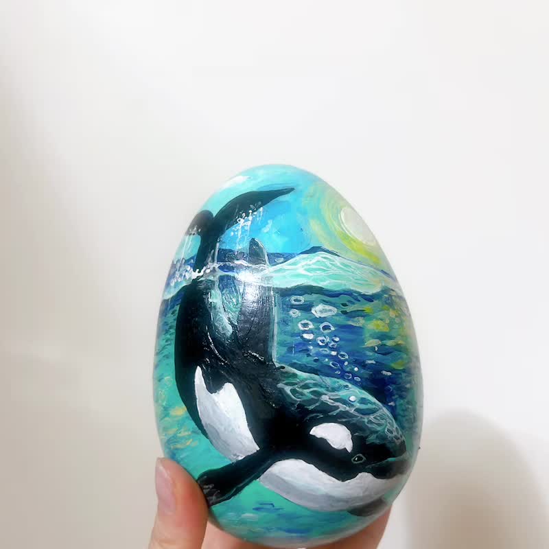 [Experience] [Group of one person] Painted Ostrich Eggs - Illustration, Painting & Calligraphy - Cotton & Hemp 