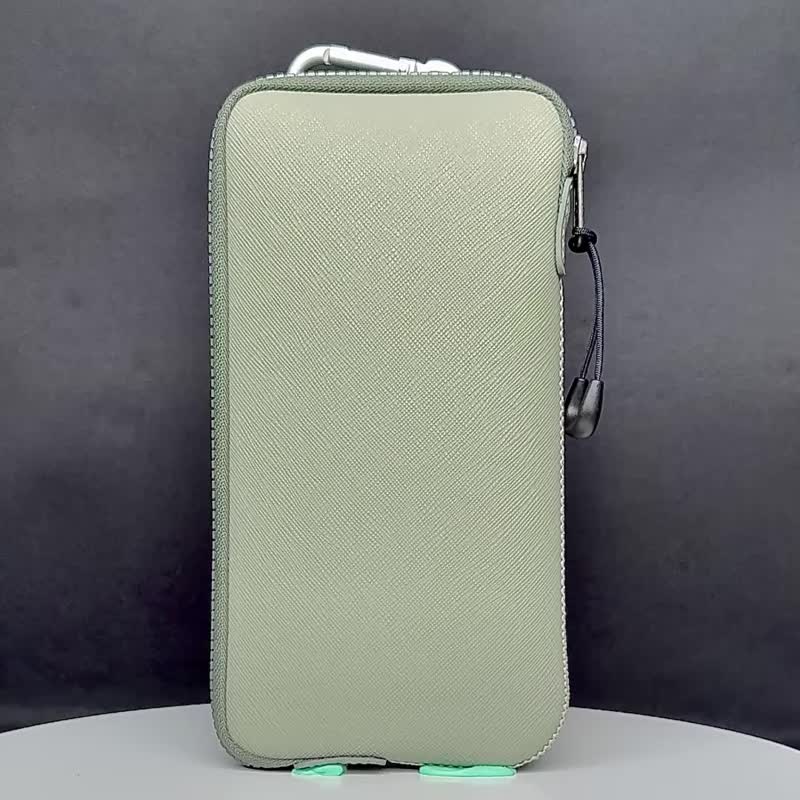スマホケース スマホポーチ スマホ防水ケース 軽量設計 大きなファスナー開口部 内ポケット フック付き - スマホケース・カバー - ゴム 多色