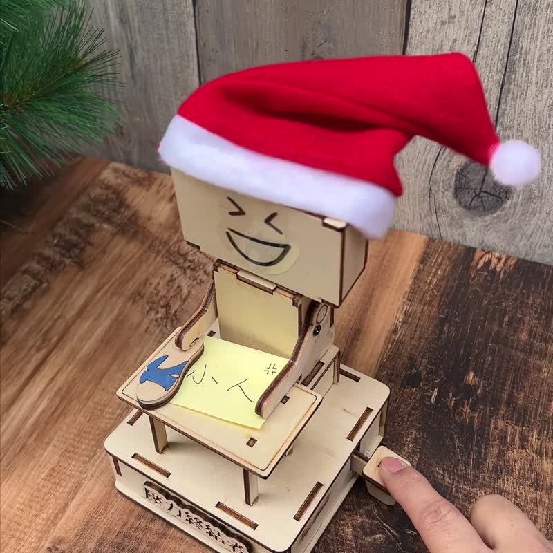 【DIY Handmade Gift】Stress Buster - Negative Energy Out, Office Healing Charm, Christmas Gift - งานไม้/ไม้ไผ่/ตัดกระดาษ - ไม้ ขาว