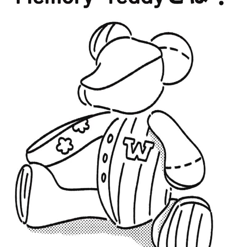 teddy bear plush stuffed toy teddy bear remake custom made/Memory-Teddy - Kids' Toys - Cotton & Hemp 