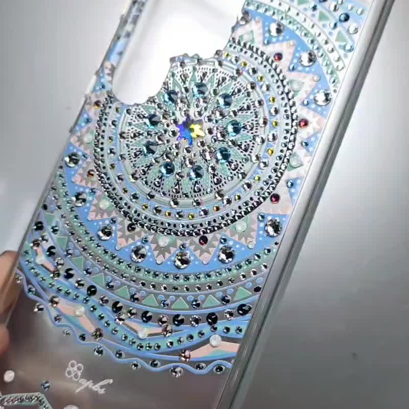 iPhone 11全系列 輕薄軍規防摔彩鑽手機殼-初雪圖騰 - 手機殼/手機套 - 其他材質 多色
