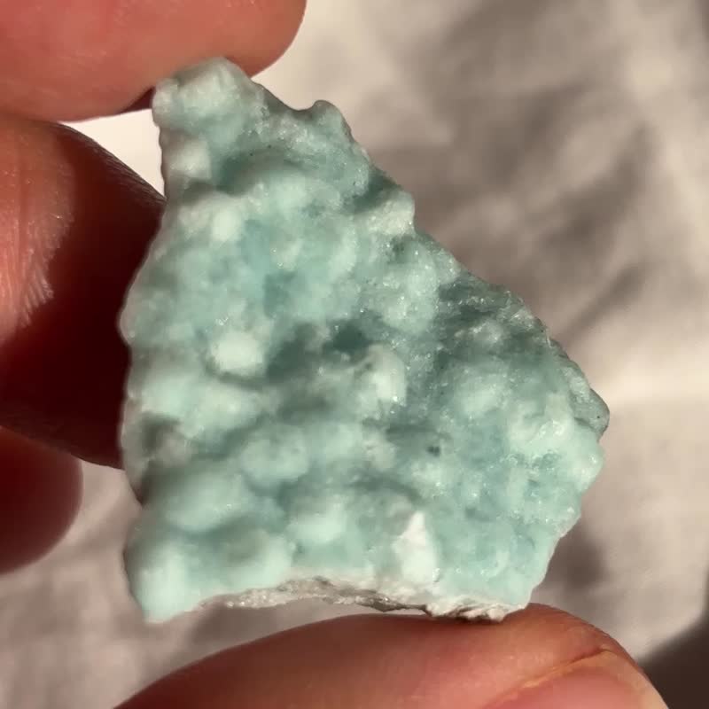 雲南 球球狀藍文石 天然礦物 礦標 擺件 水晶 擺設 水晶原礦 原石 - 擺飾/家飾品 - 水晶 藍色