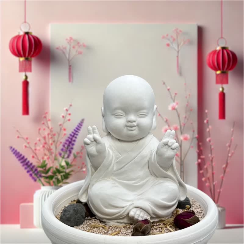 Ancient Coin Aroma Stone Ornament - Fragrances - Cement White