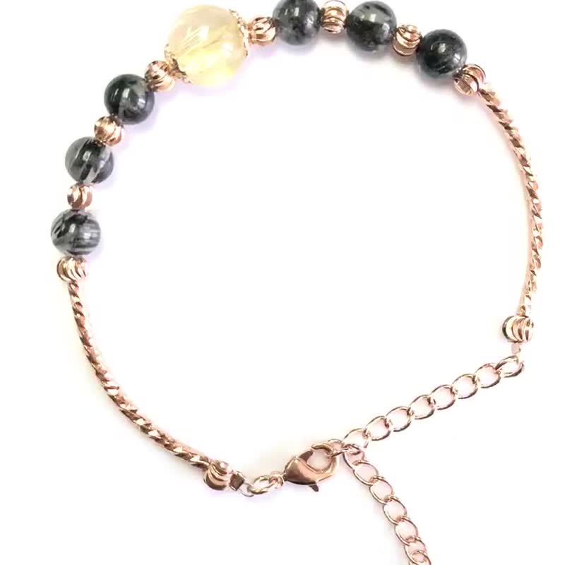 Natural Stone Crystal Bracelet - Bracelets - Crystal Gold