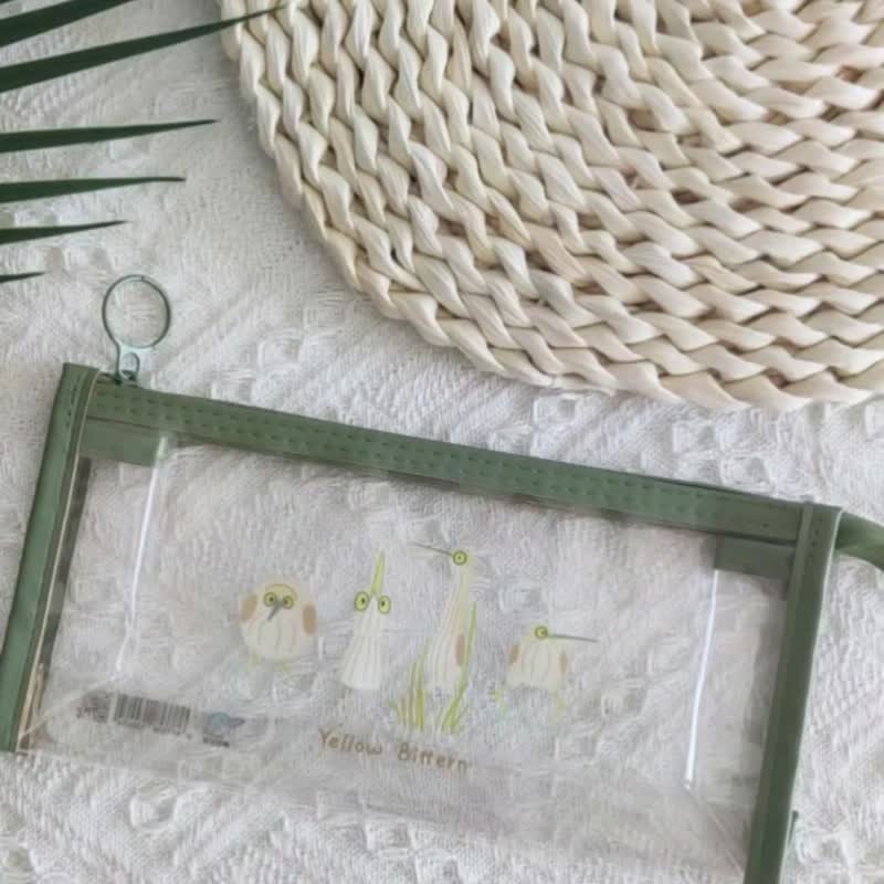 小鳥圖案防水筆袋觀鳥禮物 學生必備設計新穎是送禮佳品 - 鉛筆盒/筆袋 - 其他材質 透明