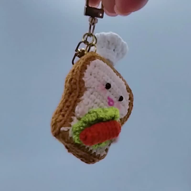 萌系吐司娃娃配帽子,DIY 手作禮物,簡單的食物遊戲鉤針圖解 - 手工藝教學/工具書 - 其他材質 