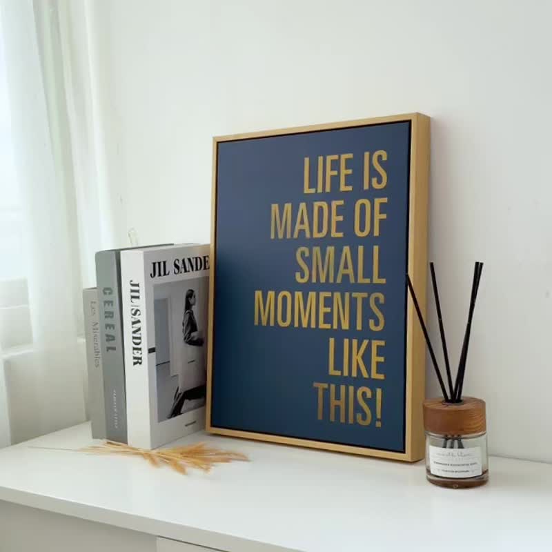 [Minor Flaw Special Offer] [Welfare Item] Small, Beautiful Moments - Bedroom Wall Art / Minimalist Style / Decor - โปสเตอร์ - ผ้าฝ้าย/ผ้าลินิน หลากหลายสี