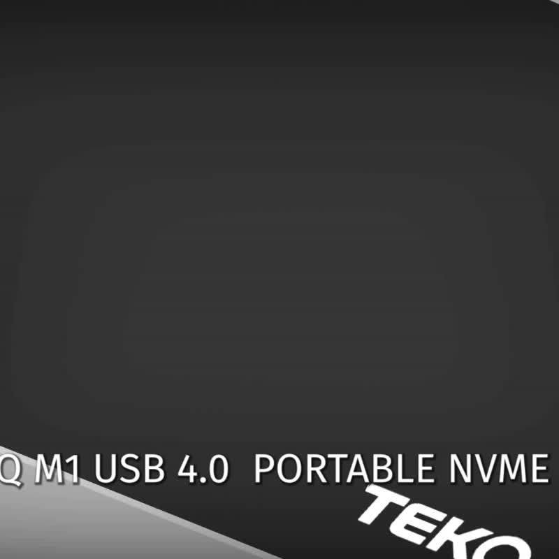 【TEKQ】USB 4.0 M1 外接 M.2 固態硬碟 0GB 夜幕黑 - 電腦配件 - 其他金屬 黑色