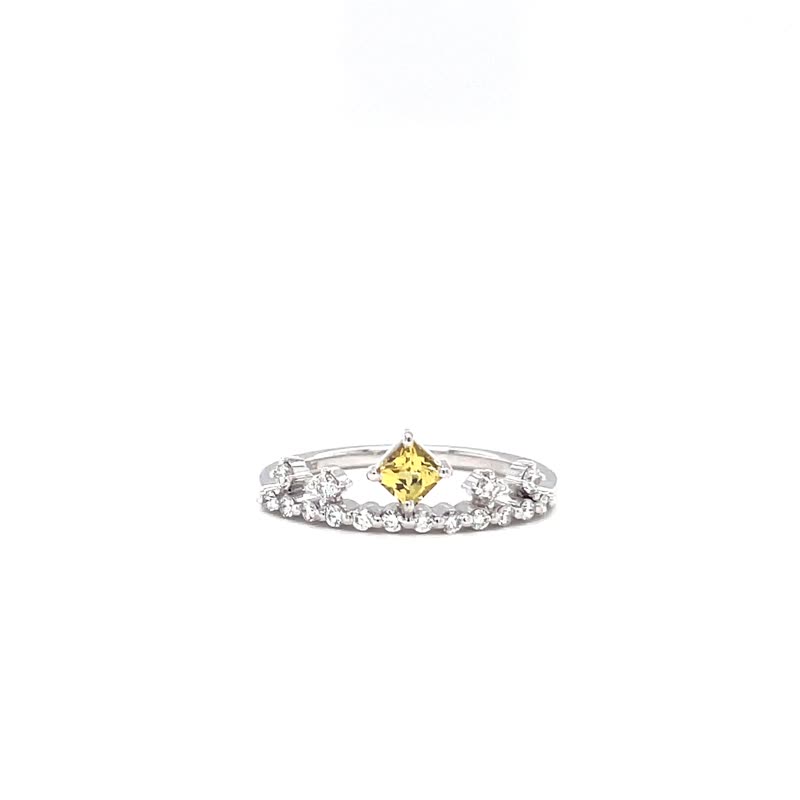 Crown Sapphire Ring - แหวนทั่วไป - เครื่องเพชรพลอย สีเหลือง