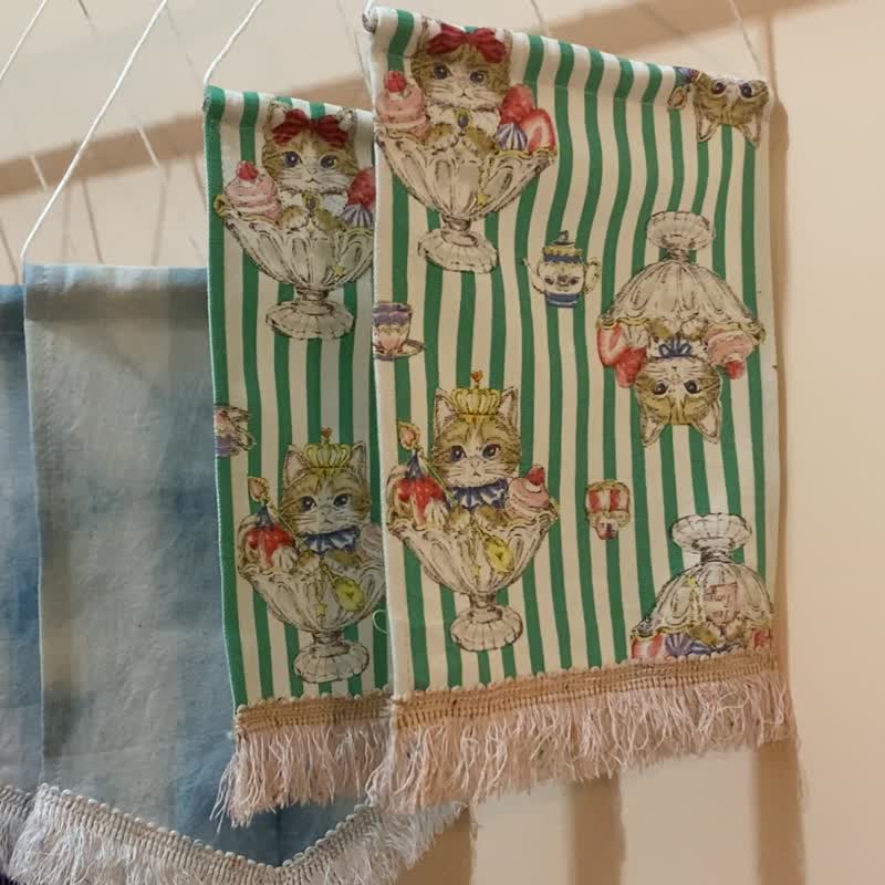 041 Quarry Bank Mill Toile de Jouy Pennant - ตกแต่งผนัง - ผ้าฝ้าย/ผ้าลินิน สีม่วง