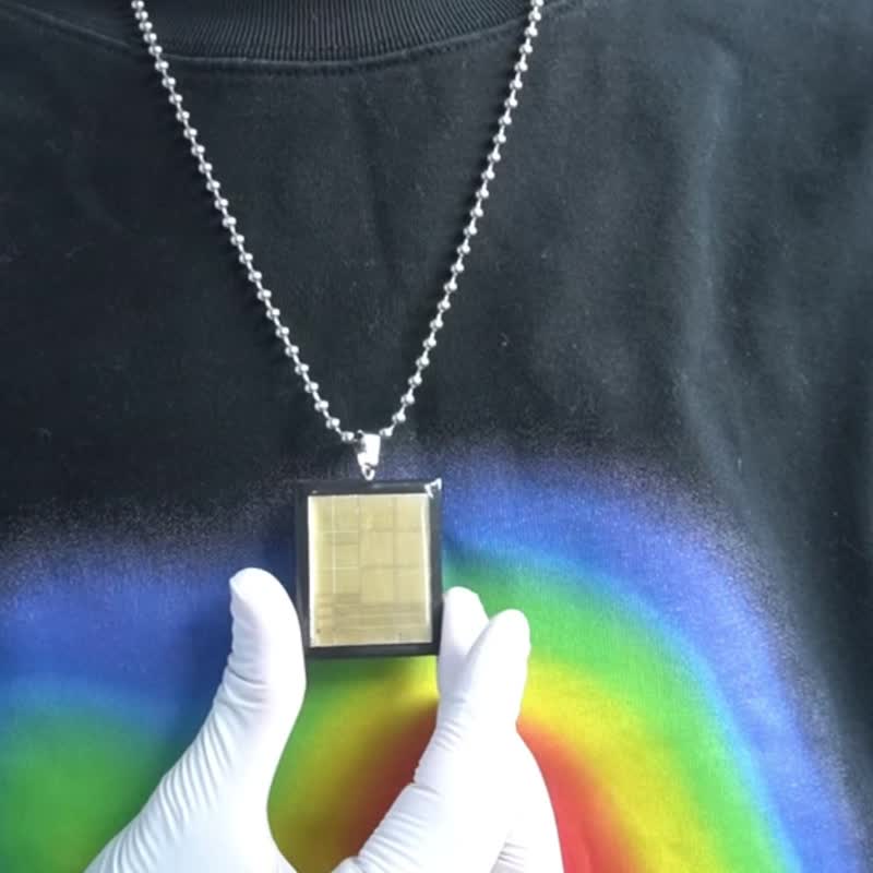 現貨 電子系列未來科技感原創單晶片中性長項鏈 - 項鍊 - 其他材質 黑色