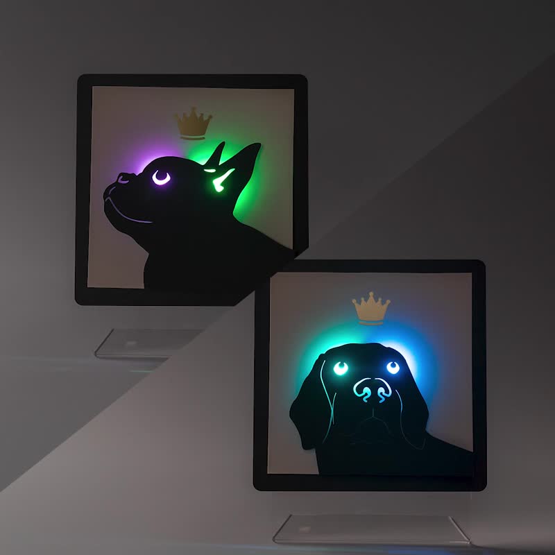 【Light Painting】A04 Labrador Retriever - Gift Wrapping & Boxes - Other Materials Black