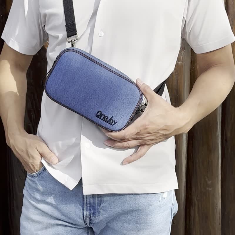 男用前斜背包 輕量防水胸前包 輕量通勤側背包 台灣製作MIT - 側背包/斜背包 - 防水材質 多色