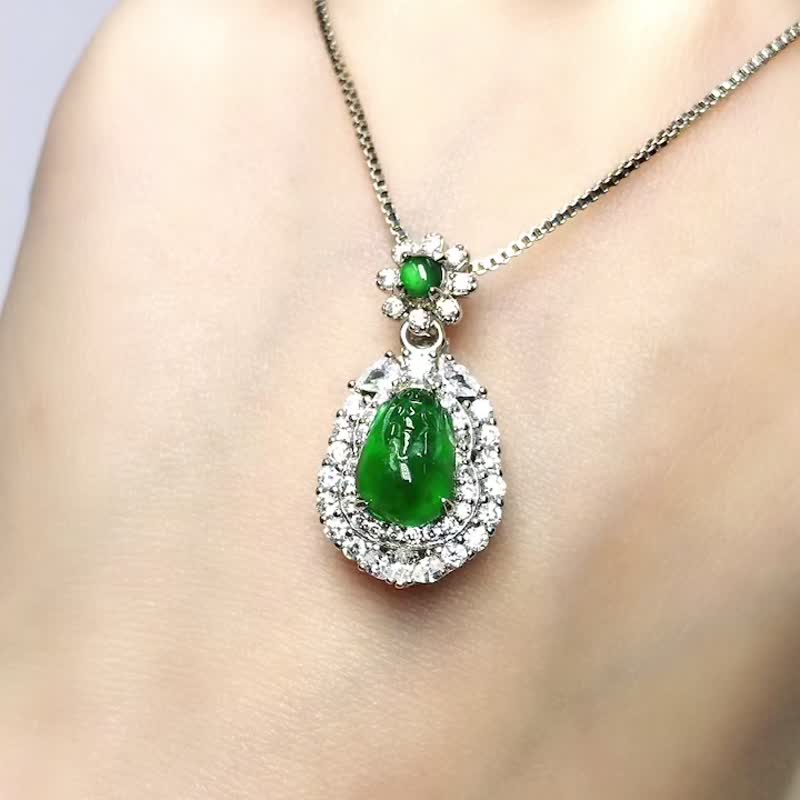 Ice Jade Pixiu Pendant 925 Sterling Silver Natural Jadeite Shop