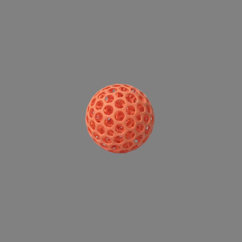 | 3D列印迪芬球 DIFFERENT BALL - 南瓜橘  | - 公仔/玩偶 - 塑膠 橘色
