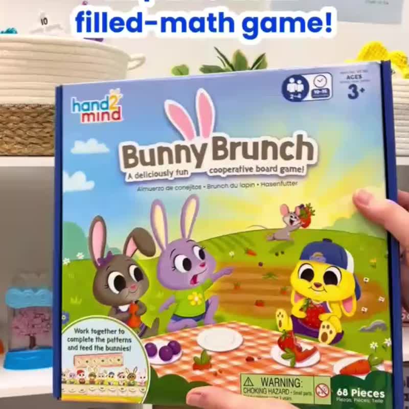 【美國hand2mind】兔寶寶早午餐大作戰 | 幼兒益智桌遊 - 寶寶/兒童玩具/玩偶 - 塑膠 多色