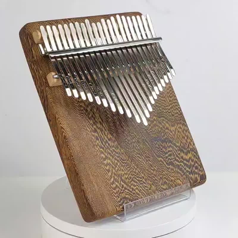 鐵刀木拇指琴 / KALIMBA / 21音拇指琴 - 吉他/樂器 - 木頭 金色